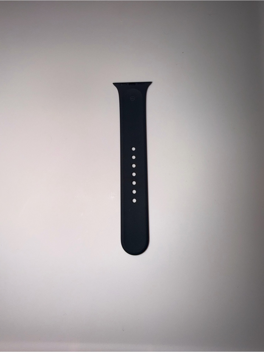 Apple- Black Silicone Watch Band for Smartwatch
